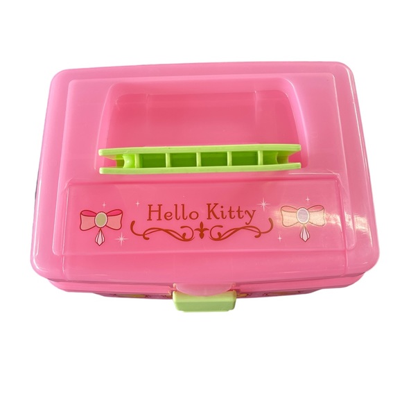 2008 Sanrio Hello Kitty Plastic Cosmetic Carrying Case Caboodle RARE - Picture 3 of 13